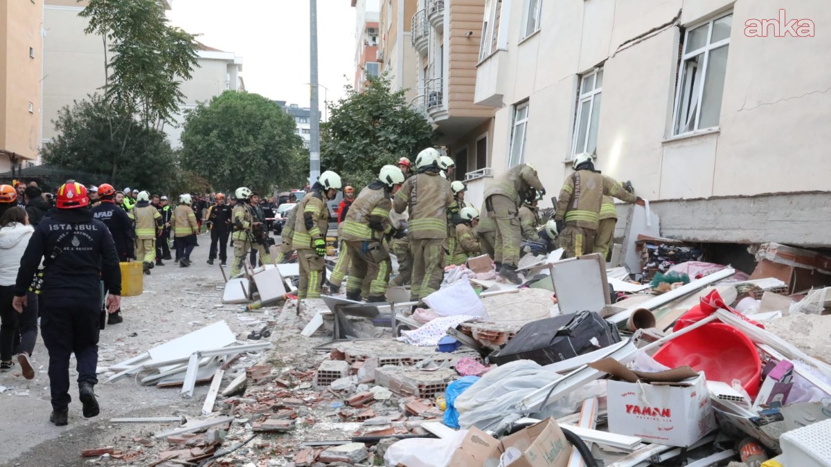 Maltepe’de 7 katlı binada çökme